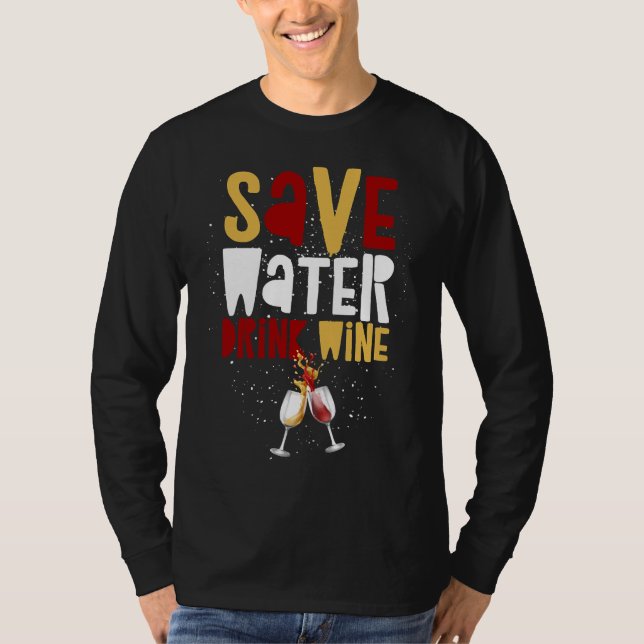 T-shirt Vin Pour Femmes Ou Hommes Vin Idée Vin Dit Vin (Devant)