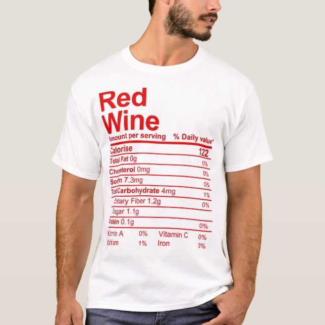 T-shirt vin rouge (Devant)