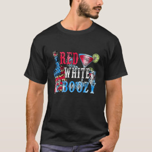 T-shirt Vin rouge et Tequila bleue 4 juillet Vin Rouge Bla