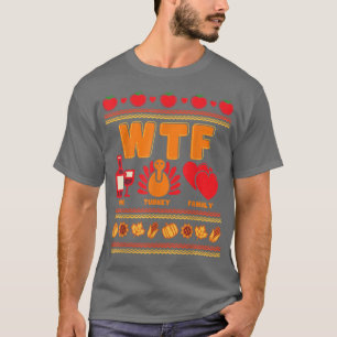 T-shirt Vin Turquie Famille Thanksgiving ignoble T-Shi