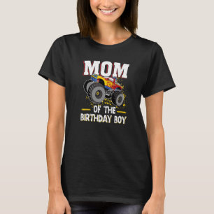 T-shirt Vinatge Monster Camion Maman De Birthday Boy Birt