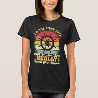 T-shirt Vinatge Retro Premier Mate Je suis vraiment fait n