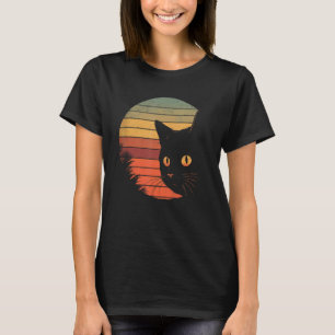 T-shirt Vincent Van Gogh Amoureux des chats de nuit Starry