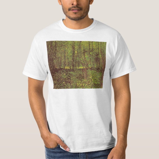 T-shirt Vincent van Gogh - Arbres et sous-bois (Devant)
