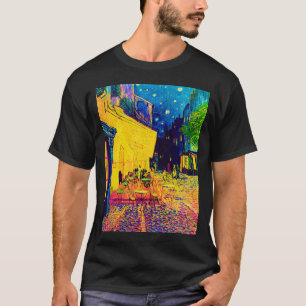 T-shirt Vincent Van Gogh - Café Terrasse Au Night Pop Art