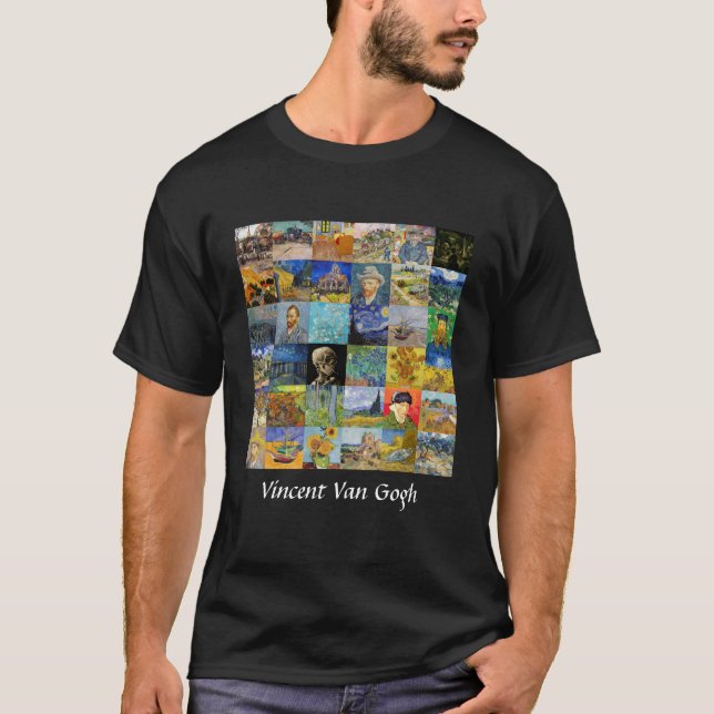 T-shirt Vincent van Gogh - chefs-d'oeuvre Mosaic Patchwork (Devant)