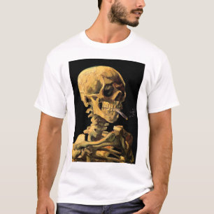 T-shirt Vincent Van Gogh - Crâne à la cigarette allumée