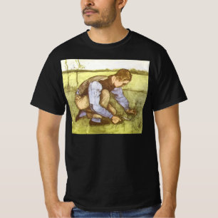 T-shirt Vincent van Gogh - Garçon coupant l'herbe avec la 