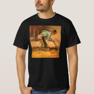 T-shirt Vincent van Gogh - Homme penché avec un bâton ou u