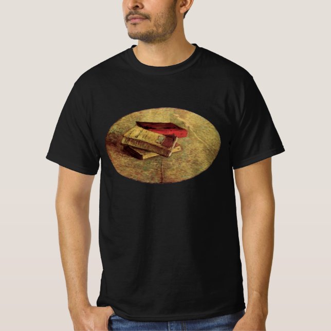 T-shirt Vincent van Gogh - La vie morte avec trois livres (Devant)