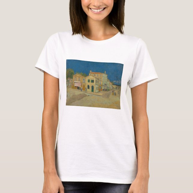 T-shirt Vincent Van Gogh, Maison Jaune, Rue (Devant)