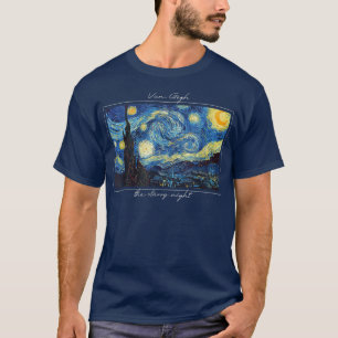 T-shirt Vincent Van Gogh Nuit étoilée femmes filles graphi