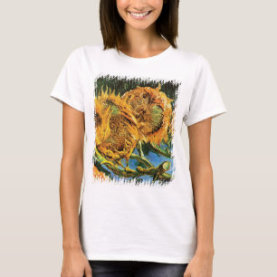 T-shirt Vincent Van Gogh - Quatre Tournesols coupés Beaux-
