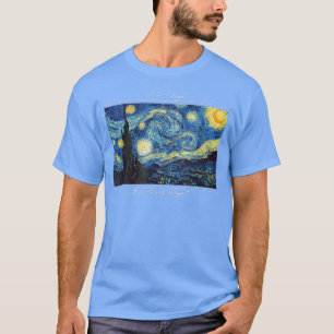 T-shirt Vincent Van Gogh Starry Nuit Femmes Filles Cute Gr
