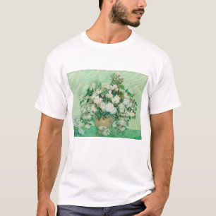 T-shirt Vincent Van Gogh, Vase de Roses, Roses dans le Vas