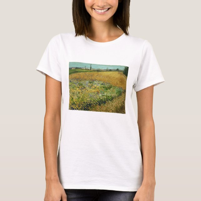T-shirt Vincent Van Gogh, Wheatfield, Korenveld (Devant)