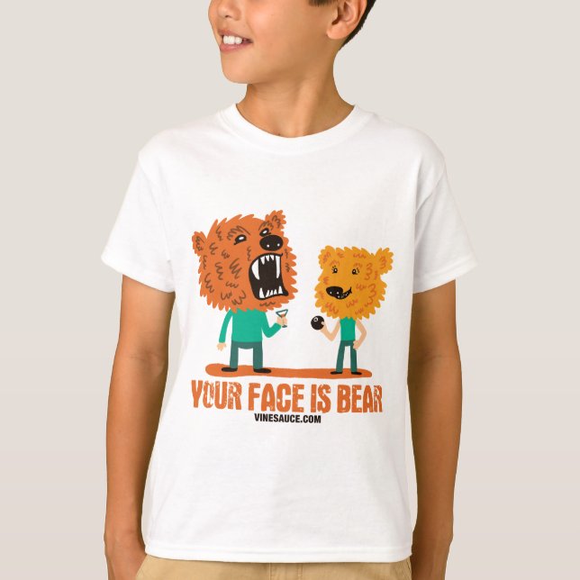 T-shirt Vinesauce - Votre visage est ours (Devant)