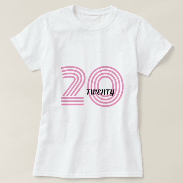 T-shirt vingt ans (Design devant)