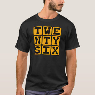 T-shirt Vingt Six, Numéro 26