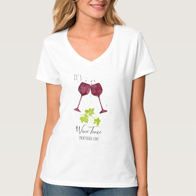 T-shirt Vinothèque de cave de vignoble d'établissement (Devant)