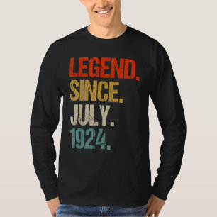 T-shirt vintage 1924 99e anniversaire rétro 99 ans