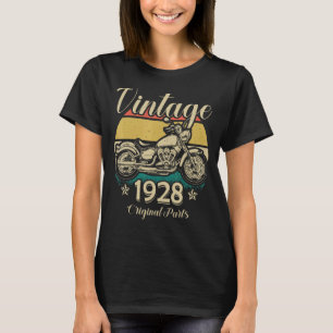 T-shirt Vintage 1928 Pièces Original Motorcycle Rider