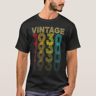 T-shirt Vintage 1930   Hommes et femmes âgés de 92 ans  92