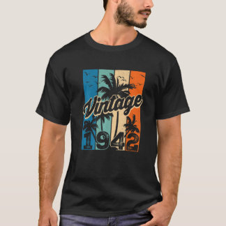 T-shirt Vintage 1942 Anniversaire Rétro 80 Anniversaire