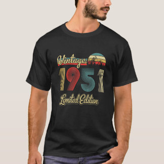 T-shirt Vintage 1951 Limited Edition 70 Ans 70E Bir
