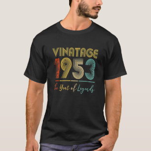 T-shirt Vintage 1953 69e Anniversaire Idées Hommes Femmes 