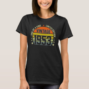 T-shirt Vintage 1953 Édition limitée Cadeaux de 72 ans 72t