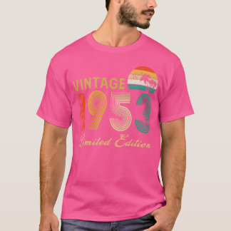 T-shirt Vintage 1953 Limited Edition 70 Year Old Gifts fri