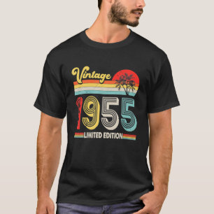 T-shirt Vintage 1955 67e anniversaire Décorations Hommes F
