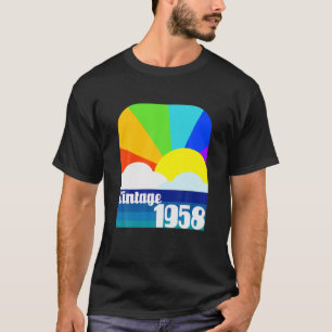 T-shirt Vintage 1958 64E Anniversaire 64 Anniversaire