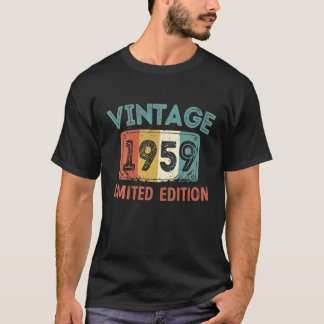 T-shirt Vintage 1959 Edition limitée 63 ans 63e
