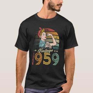 T-shirt Vintage 1959 Limited Edition 1959 63E Anniversaire