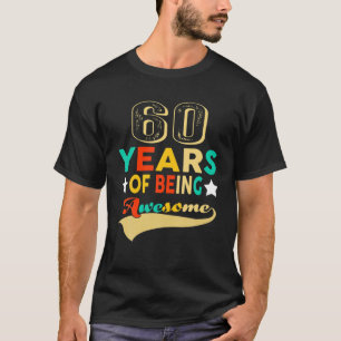 T-shirt Vintage 1960 60e anniversaire 60 ans d'être Aweso