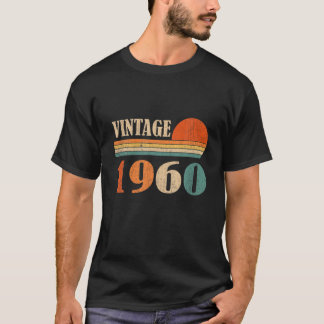 T-shirt Vintage 1960 Funny 62 Ans Enfants Hommes Femmes 62