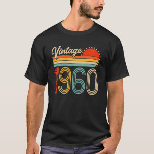T-shirt Vintage 1960 Né En 1960 62e Anniversaire Cadeaux 6