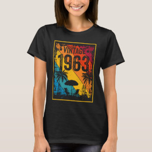 T-shirt Vintage 1963 60 ans 60e anniversaire 1