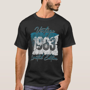 T-shirt Vintage 1963 Limited Edition 60 ans 60th Birt