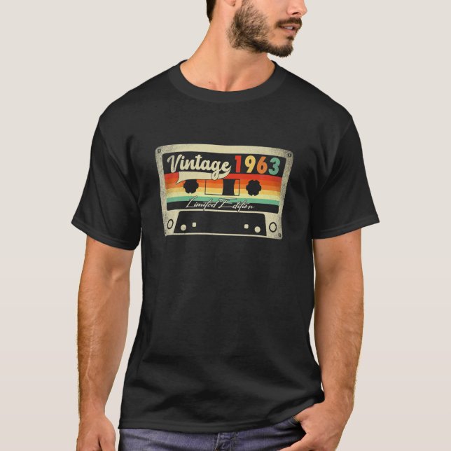T-shirt Vintage 1963 Limited Edition 60e anniversaire (Devant)