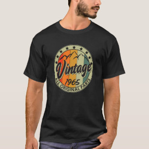 T-shirt Vintage 1965 Toutes Les Pièces Originales Nées En