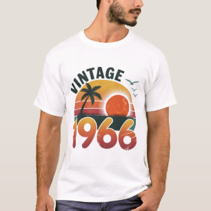 T-shirt Vintage 1966 Edition limitée Hommes Femmes Anniver