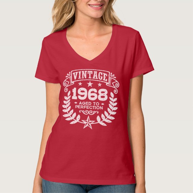 T-shirt Vintage 1968 50e anniversaire (Devant)