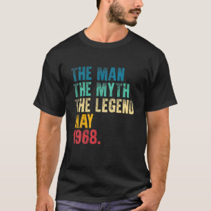 T-shirt Vintage 1968 Man Myth Legend 53E Anniversaire Retr