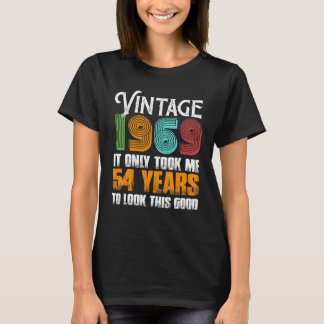 T-shirt Vintage 1969 54 Ans Idée Anniversaire Pour Père