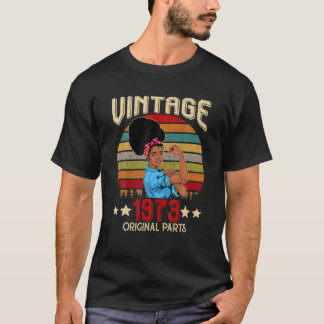 T-shirt Vintage 1973 Fait En 1973 49E Anniversaire 49 Ans