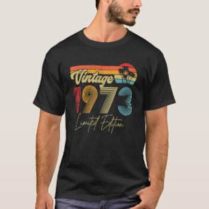 T-shirt Vintage 1973 Fait En 1973 50e Anniversaire 50 Anni