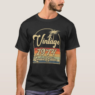 T-shirt Vintage 1974 48E Anniversaire Édition Limitée 48 A